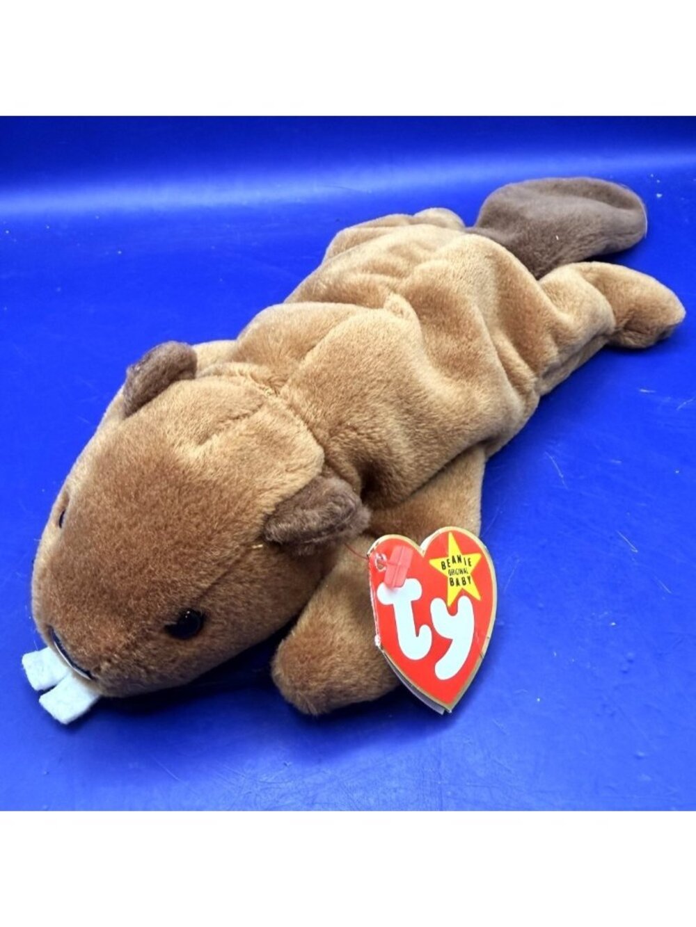 Vintage Ty Beanie Baby Bucky The Beaver 1995 Plush Animal Toy Original Hang Tag